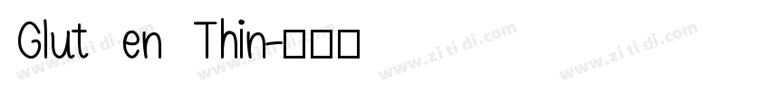Glut en Thin字体转换